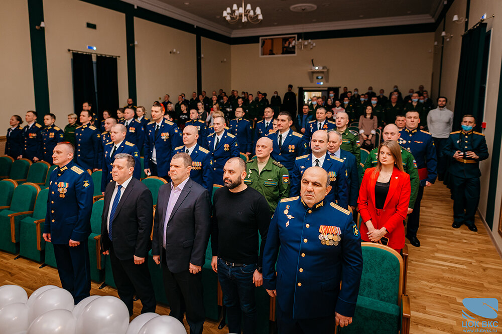 Артисты творческой группы ЦОК ВКС поздравили военнослужащих ПВО с Днем защитника Отечества