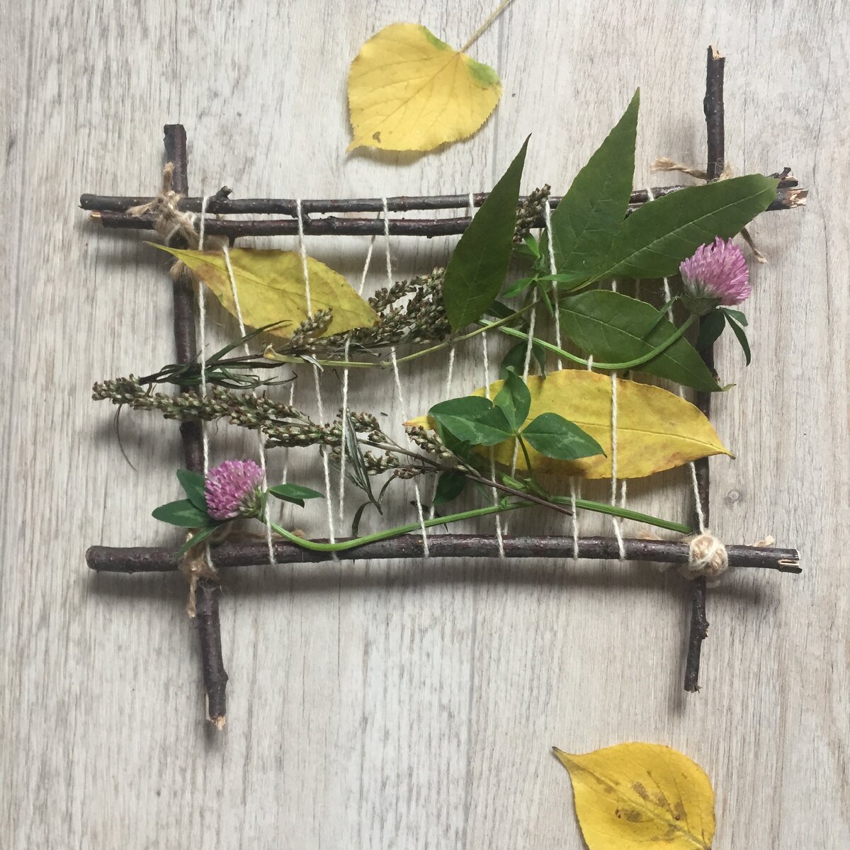 Панно из природных материалов, фото автора статьи