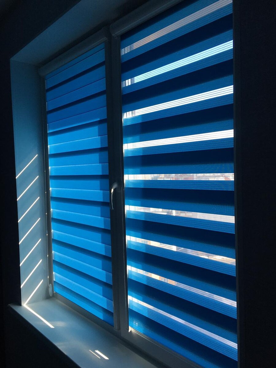 Рулонные шторы День-ночь (Зебра) производства компании Алые Паруса 