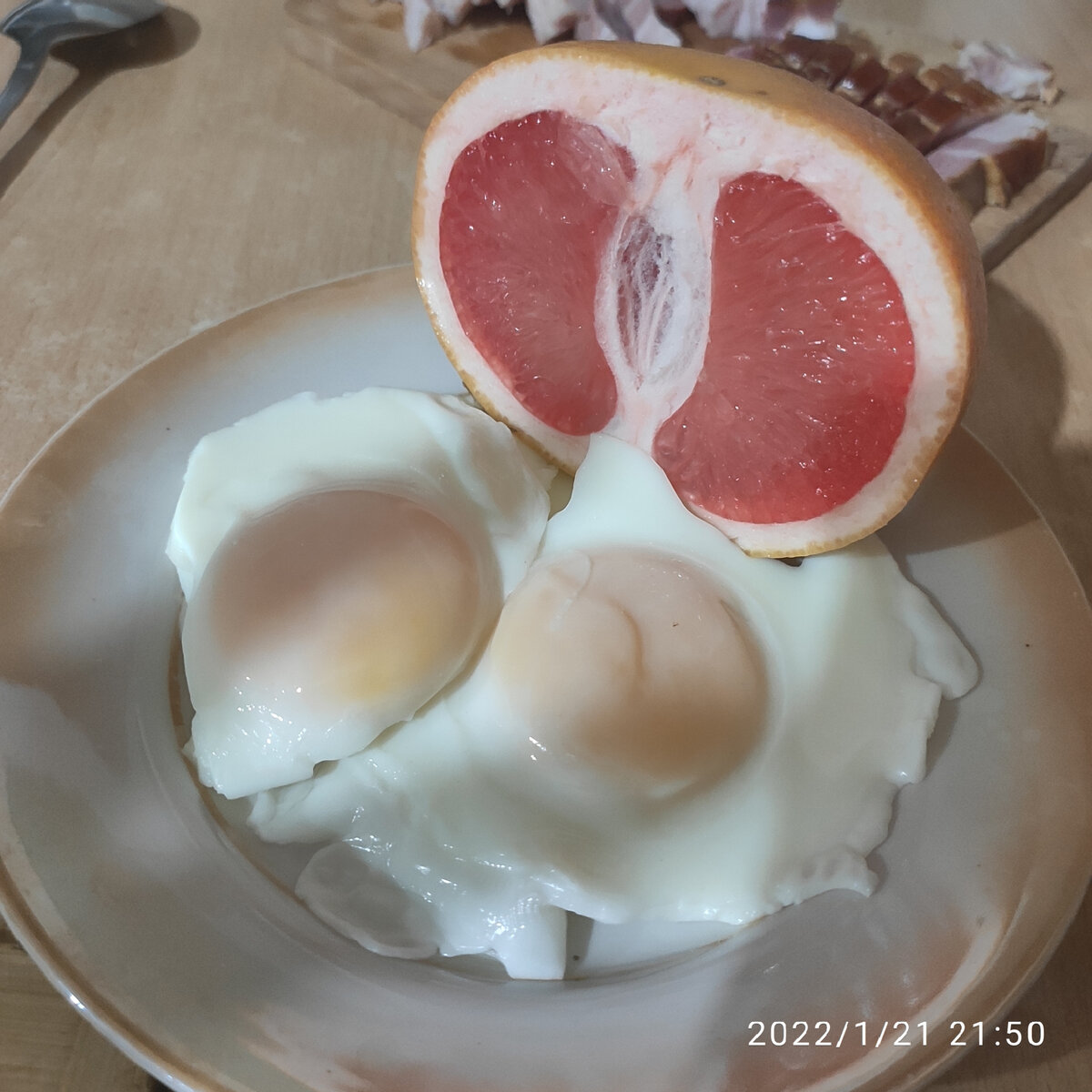 Мой поздний ужин почти в 22 часа. 