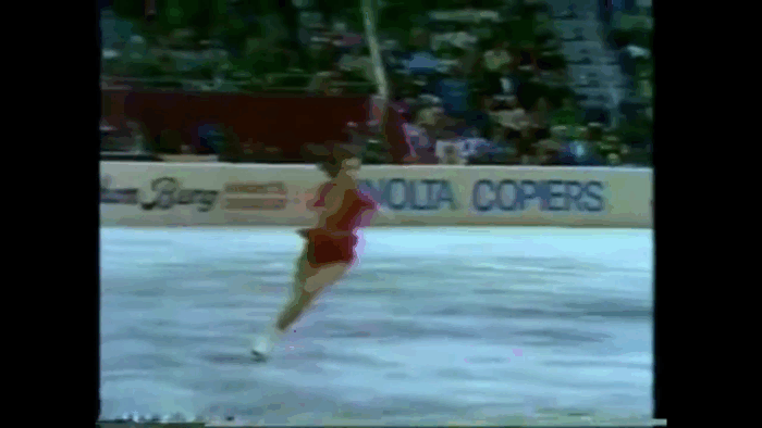 3F от Катарины Витт. 1981 г. ЧМ. Хартфорд, США
