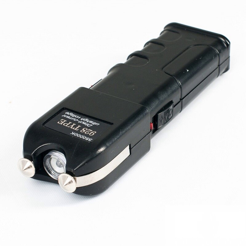 Электрошокер ОСА 928  это средство самообороны первого класс выполненное в компактном размере из прочного  пластика. Специальная моноблочная форма под ладонь руки, позволяет его удерживать при эксплуатации. 