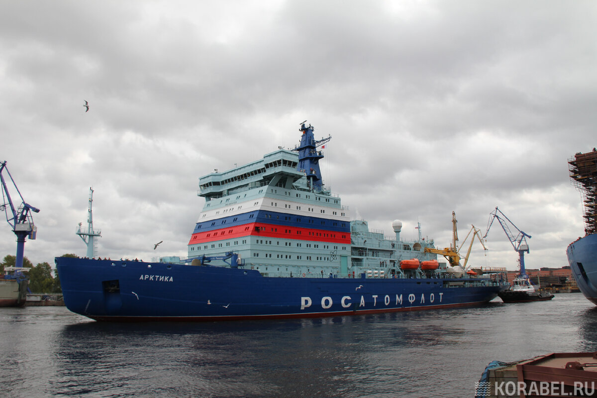 Проводы ледокола "Арктика" с Балтийского завода. / Корабел.ру