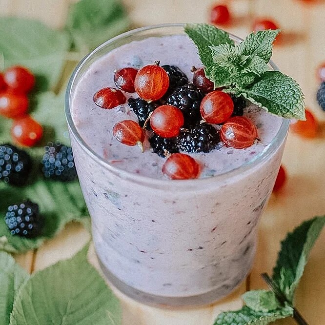 Смузи из ежевики