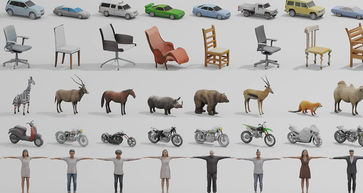 Модели созданные GET3D