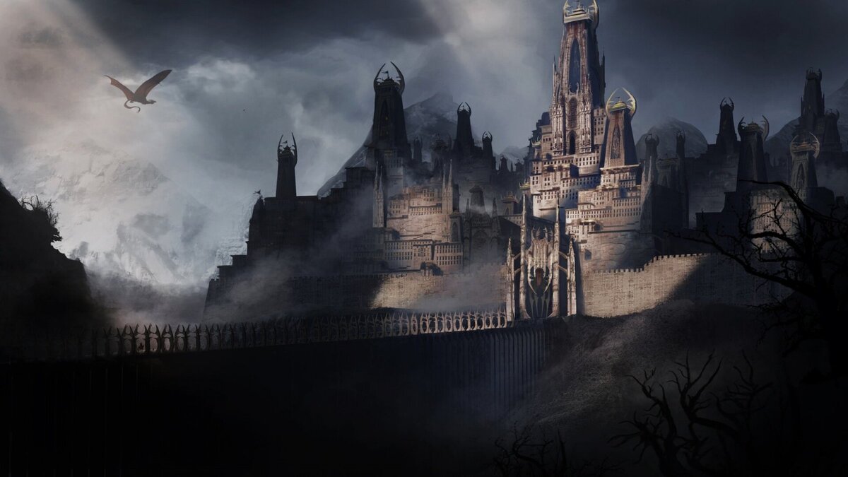 Одна из Пяти Крепостей (арт Martin H. Matthes, www.unseen-westeros.com).