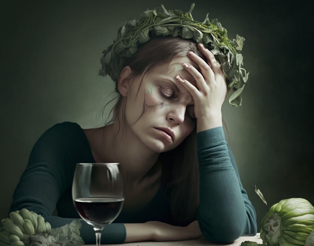    Вегетарианцы страдают от сильного похмелья и этому есть объяснение