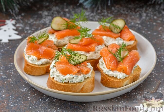 Сырные шарики с семгой в крабовых палочках 🎄