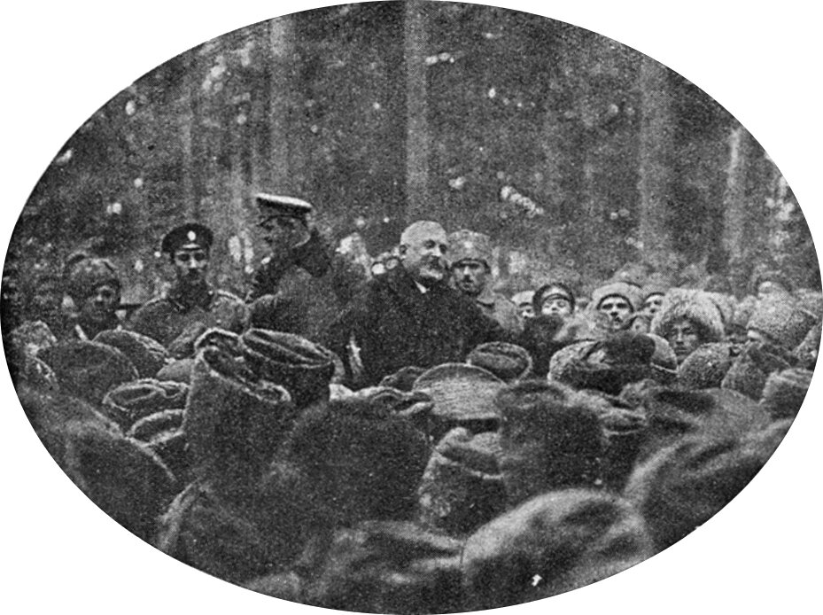 А.М. Масленников на фронте в 1917 году.