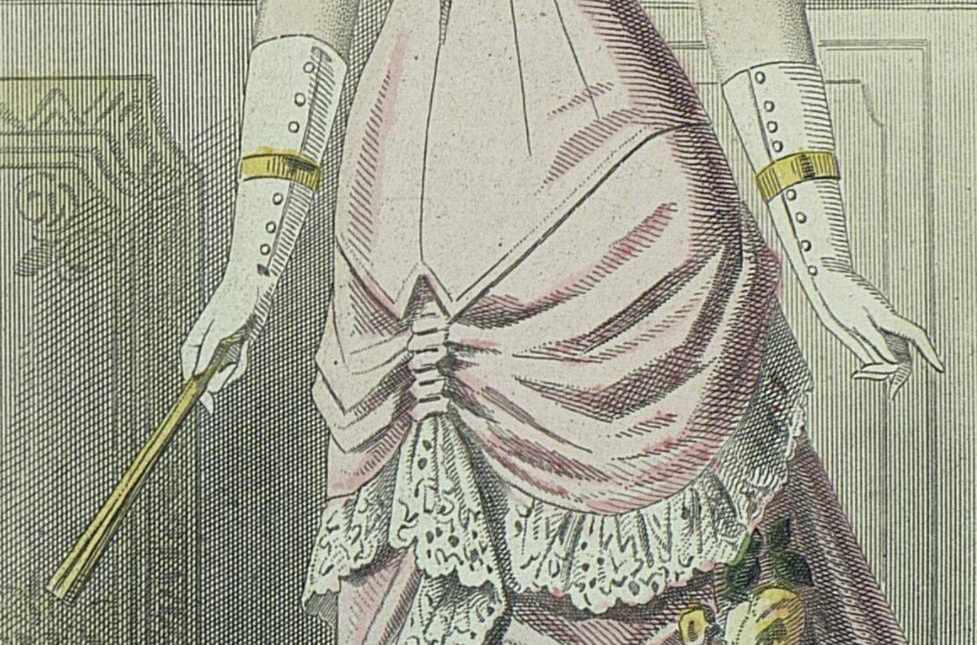 Деталь иллюстрации из журнала "Модный свет", 1880.