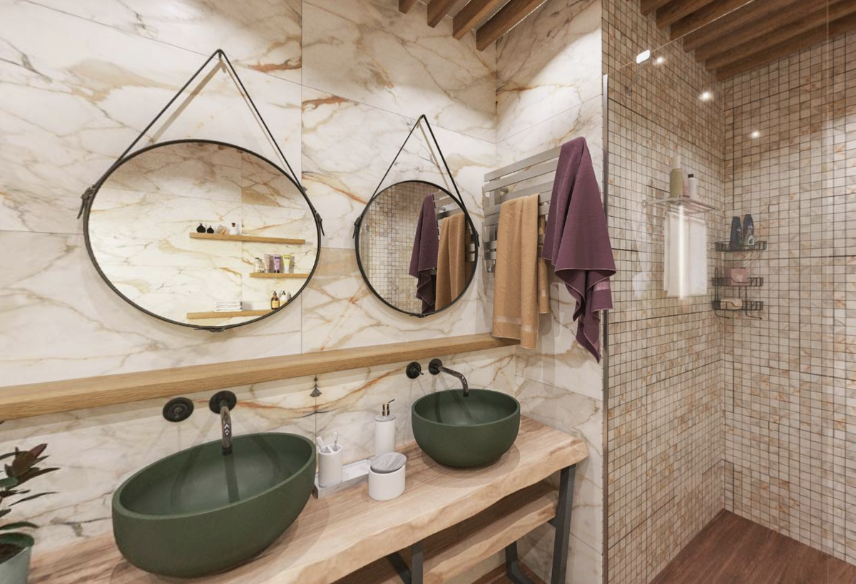 При создании проекта использовалась керамическая плитка ABSOLUT GRES