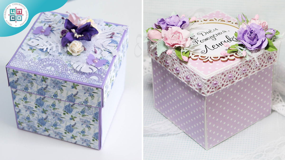 Шкатулки в технике скрапбукинг. Идеи из сети Интернет.