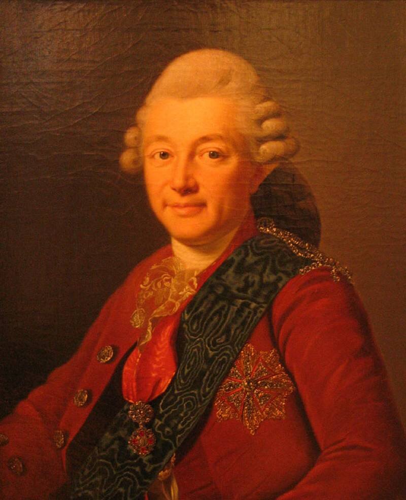 Александр Сергеевич Строганов, портрет работы А. Рослена. 1772 г. Источник: Яндекс картинки.