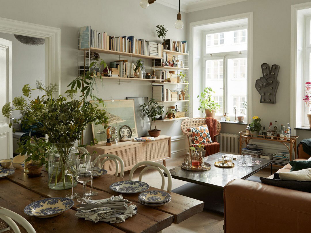 Несовершенная кухня-гостиная, в которой хочется задержаться