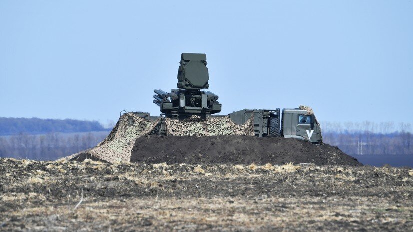     ЗРПК «Панцирь-С1» в зоне спецоперации РИА Новости
