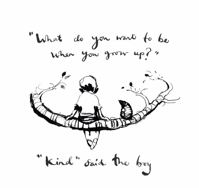 - Каким ты станешь, когда вырастешь?   - Добрым