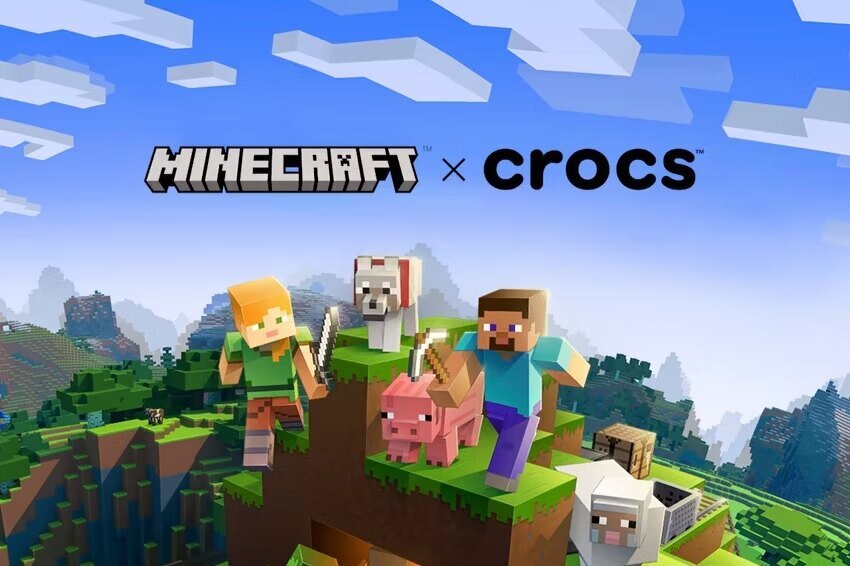     Crocs выпустит обувь в стиле Minecraft - а в игре появятся вирутальные "кроксы"