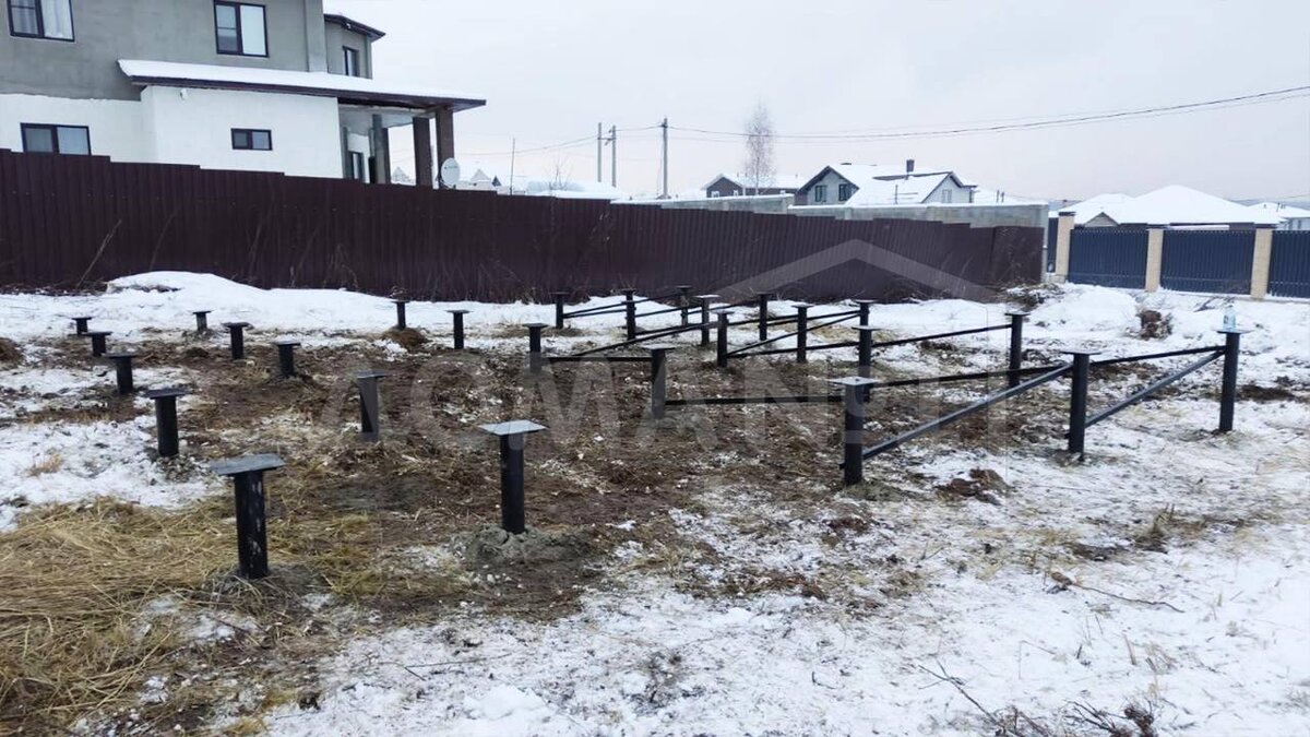 Свайно-винтовой фундамент