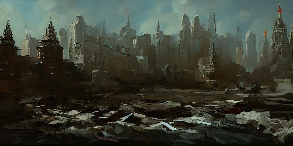 Распад СССР в представлении нейросети