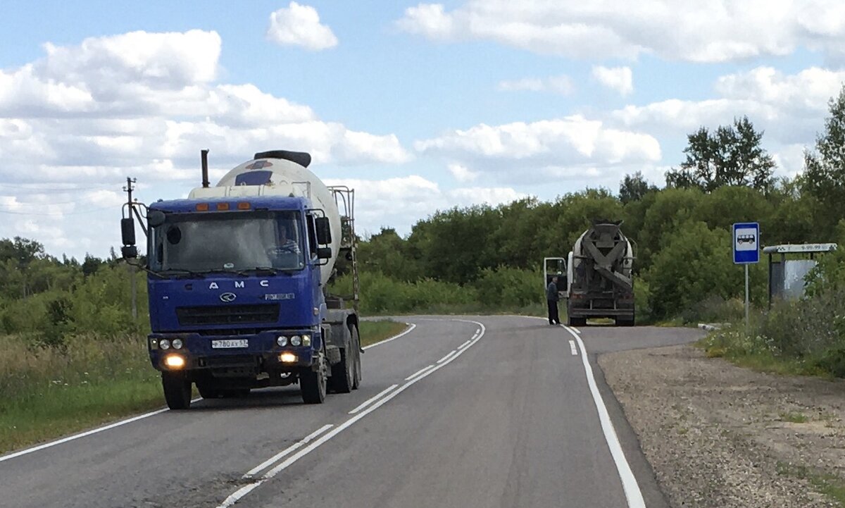 Вот они бетоновозы