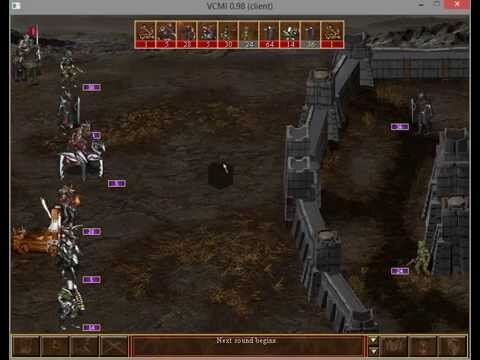 Вид замка при осаде