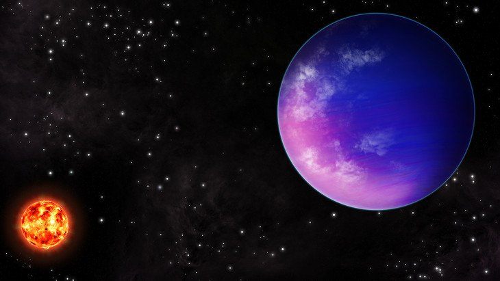 Художественное видение планеты K2-25b. Источник: NOIRLAB/NSF/AURA/J. POLLARD