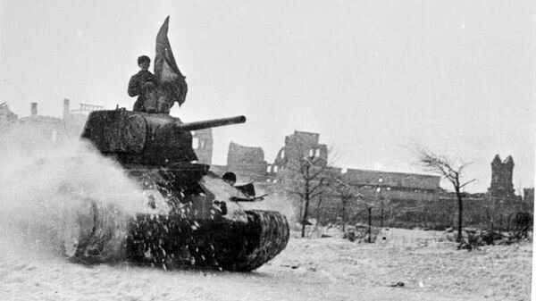 Фотография сделанная советскими корреспондентами в годы ВОВ.