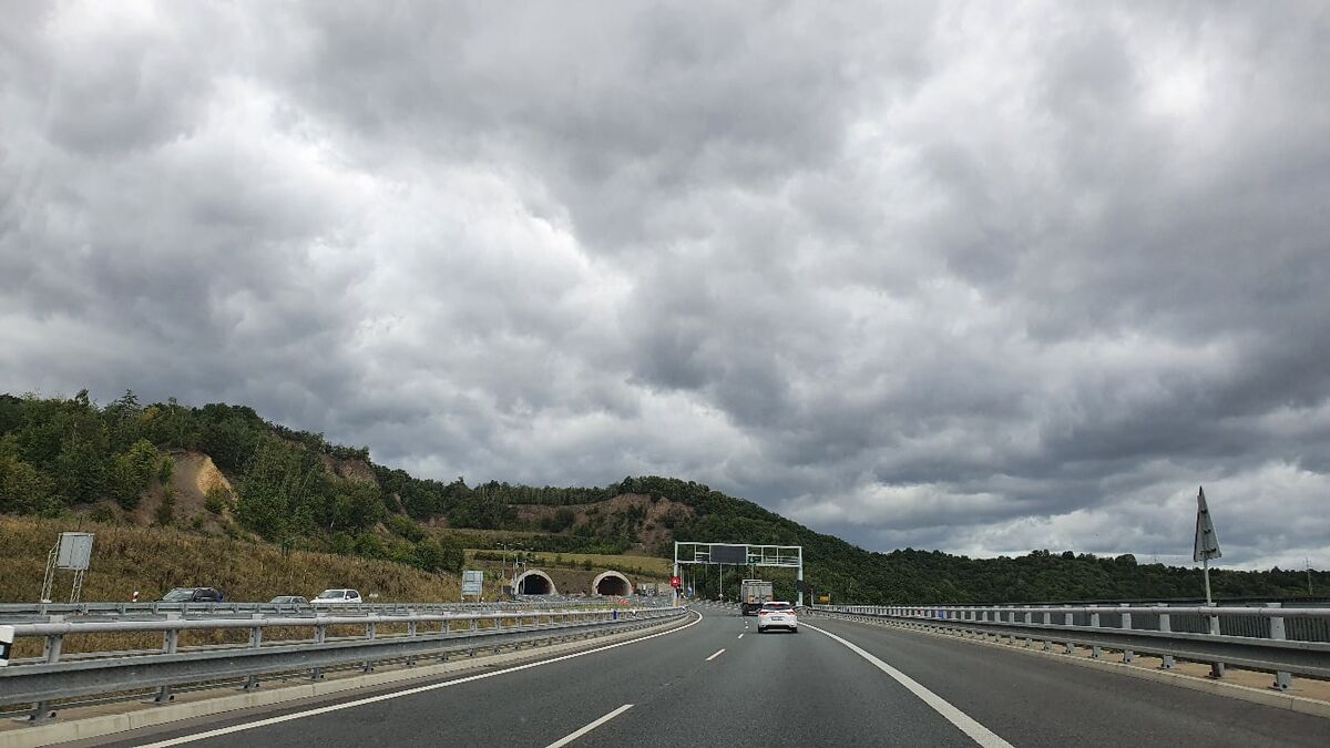 Дорога через Устье-над-Лабем в Германию