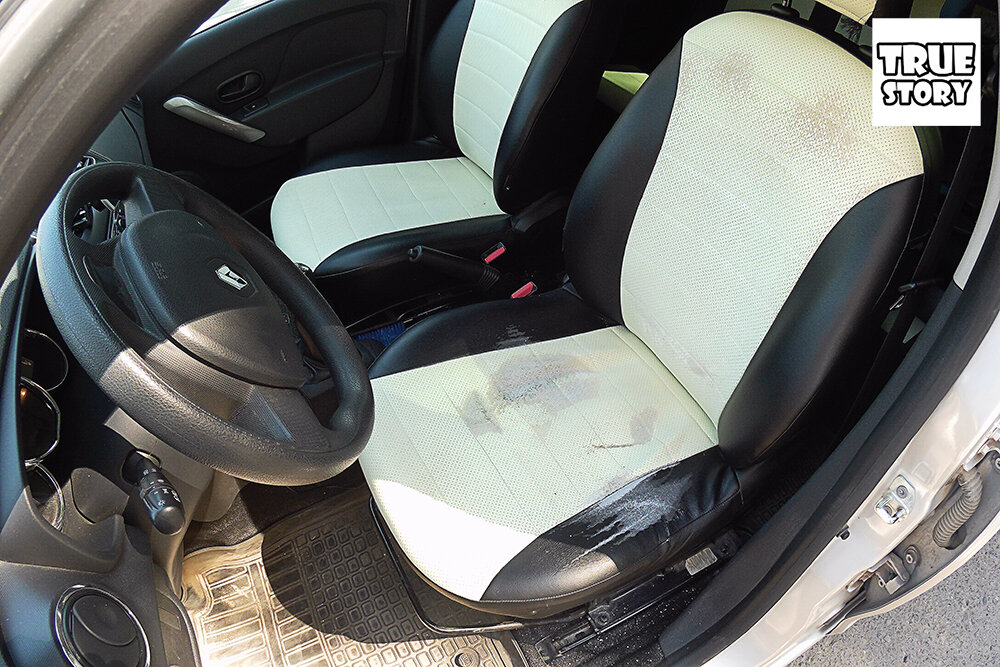 Купил самые дорогие чехлы, какие только смог найти. Показываю, что стало с салоном через 5 лет и 100 тыс. км