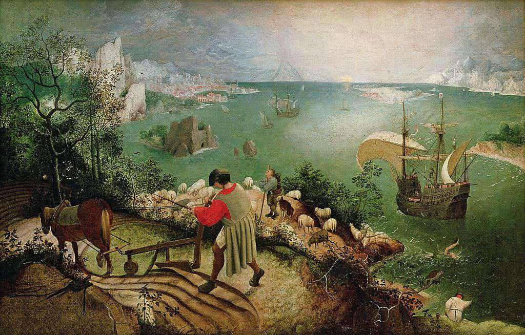 Падение Икара (1560). Падение Икара (1560)Взято с http://cvetamira.ru/breygel-piter-starshiy-muzhickiy-152530-1569-severnoe-vozrozhdenie 
