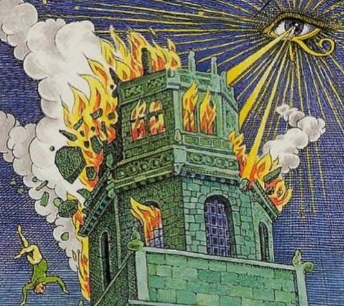 Карты Таро. «Падающая башня». 16 аркан. Источник: Яндекс.Картинки
