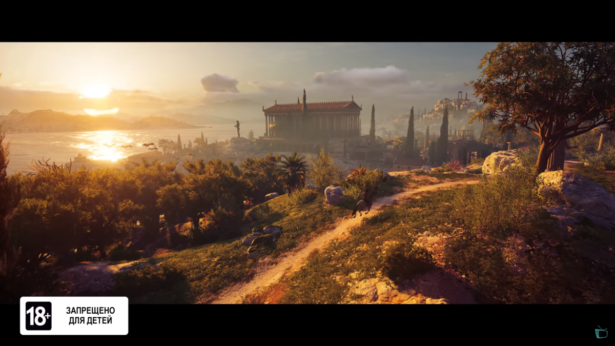 Assassin's Creed Odyssey кадр из трейлера игры.