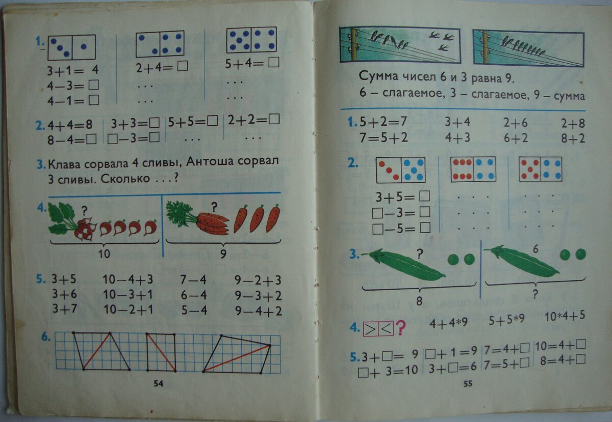 Сравнение учебников по математике для 1 класса советского и современного |  Мама в семи лицах | Дзен