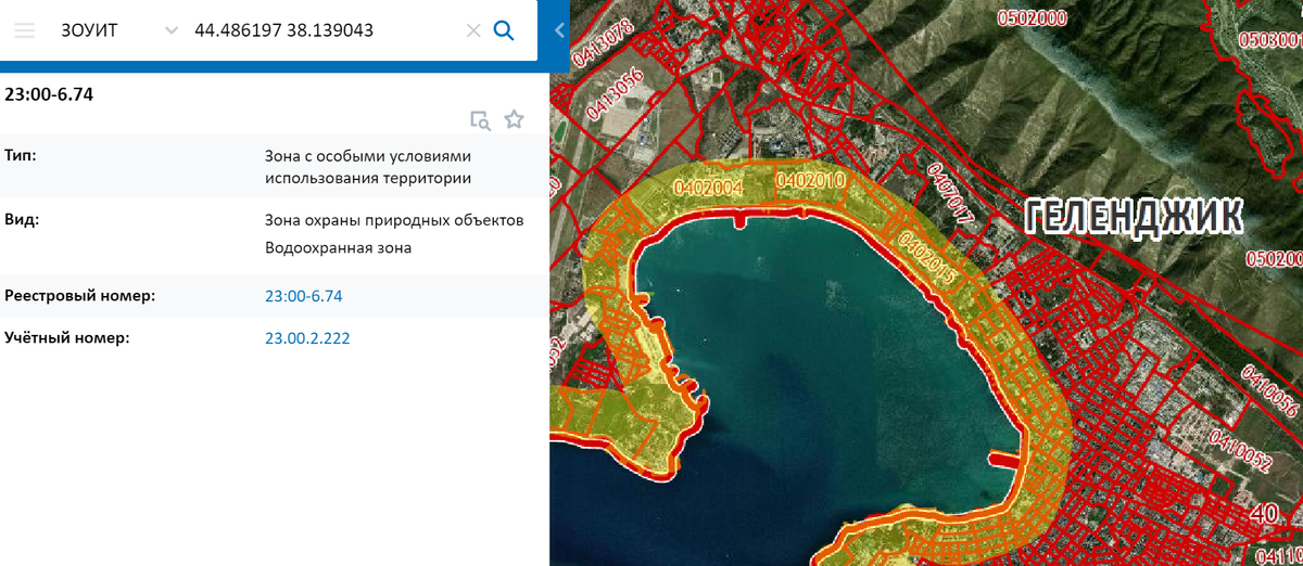 с публичной кадастровой карты