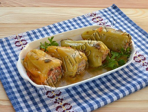 Готовим фаршированный перец с фаршем (без риса) — очень вкусный рецепт