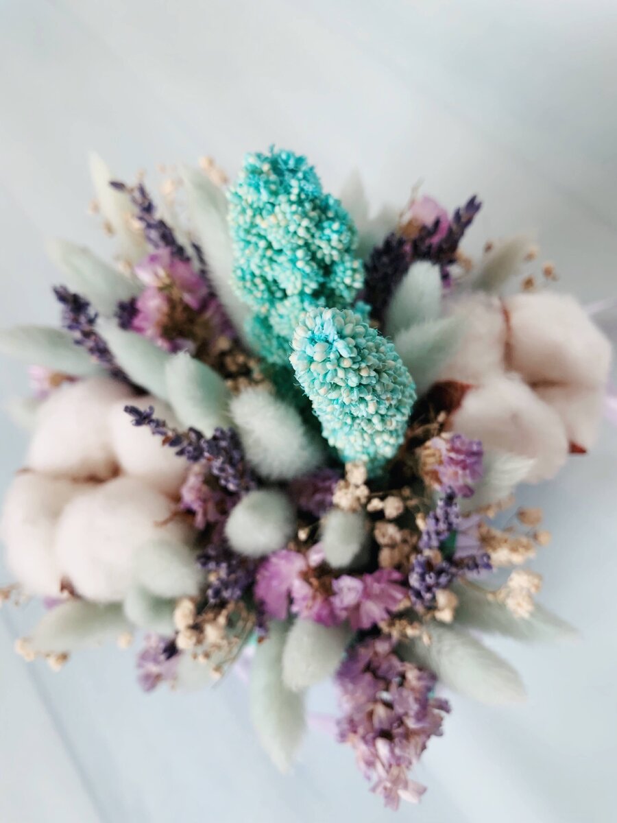 Коробочка с наполнением из сухоцветов