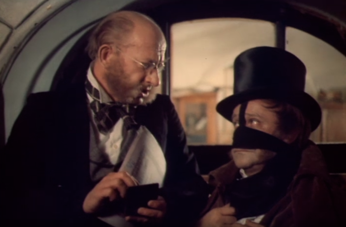 Е.Евстигнеев и Р.Быков в фильме "Нос" (1977)