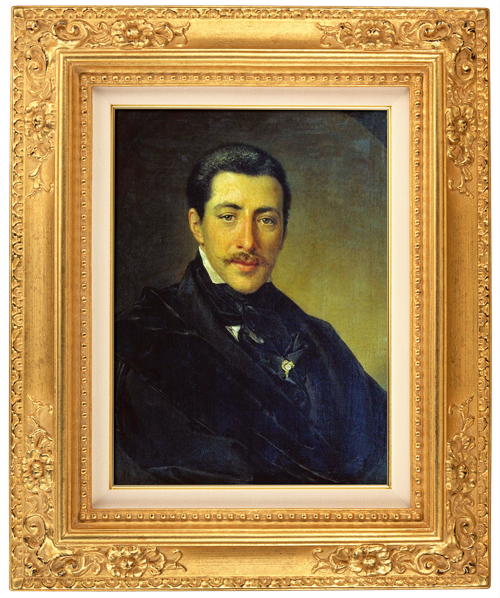 Василий Тропинин «Портрет Александра Васильевича Сухово-Кобылина» (1847).