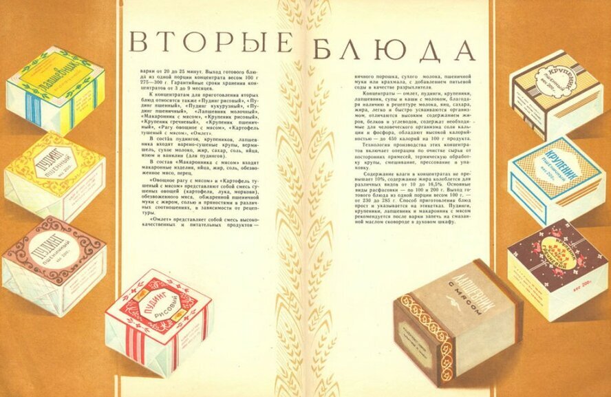 Крем в брикетах ссср фото Каталог пищевых концентратов. СССР, 1958 год. Владимир Артамонов Дзен