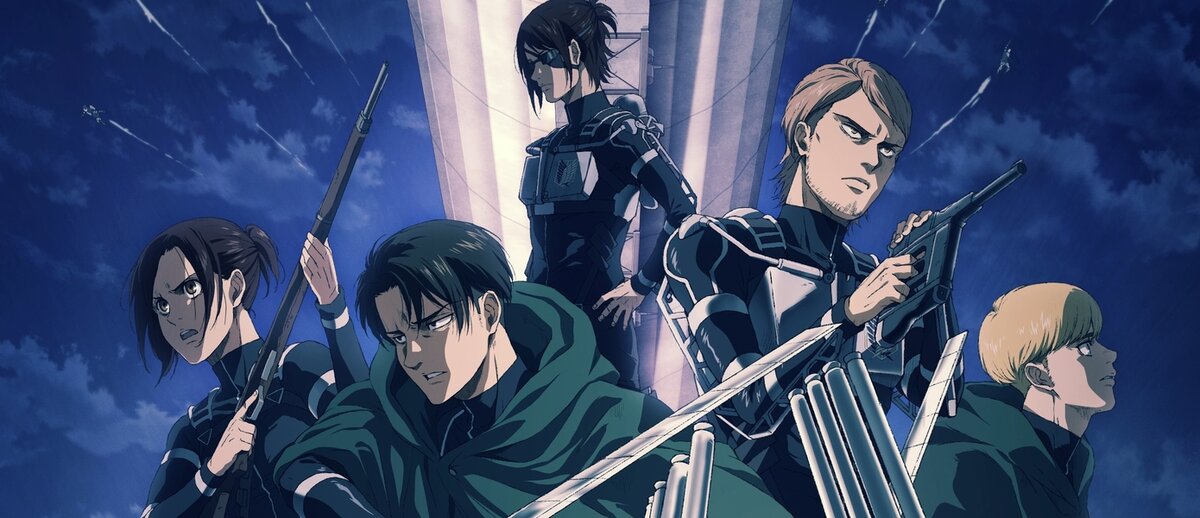 "Атака титанов", одно из самых популярных аниме жанра "экшен"