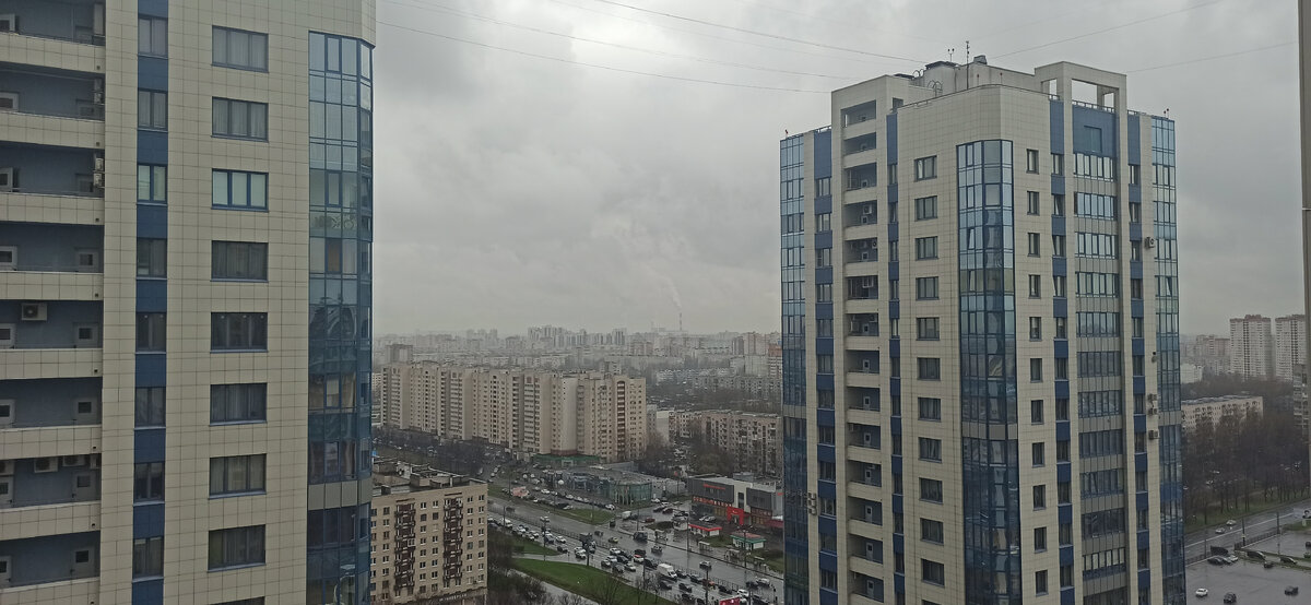 Вот так выглядел вид с 21 этажа