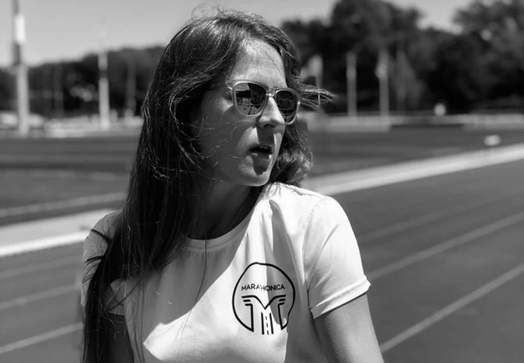 Фото главного тренера и основателя международной школы бега  Marathonica Екатерины Преображенской