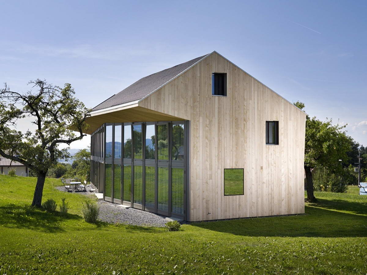 Земляной дом – экодом в Швейцарии по проекту Peter Vetsch