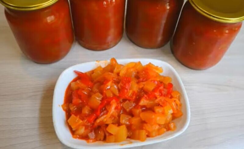 Анкл Бенс из кабачков с помидорами и перцем - самый вкусный рецепт на зиму