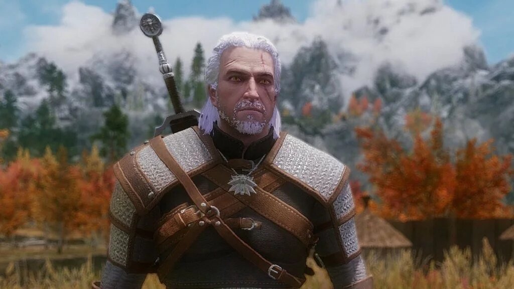 Witcher mods. The Elder Scrolls 5 Геральт из Ривии. Геральт из Ривии Ведьмак 3 скайрим. Скайрим раса Геральт из Ривии. Скайрим моды расы Геральт из Ривии.