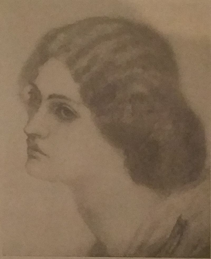 Джейн на рисунке У. Морриса