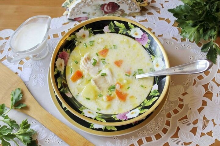 Вкусный Рецепт: Суп с рисом и рыбной консервой