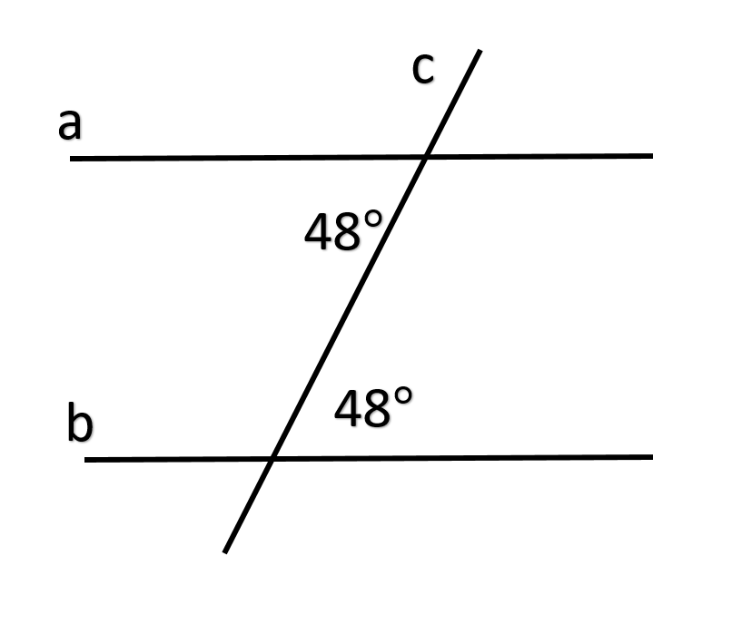 Решение. Прямые параллельны, т.к. накрест лежащие углы равны.
