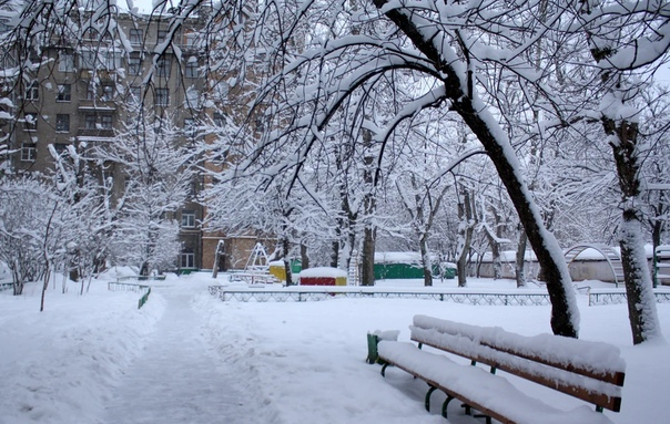 Зимний двор. Фото с сайта vk.com