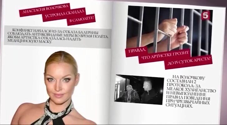 Очередной скандал с Волочковой. На этот раз в самолёте